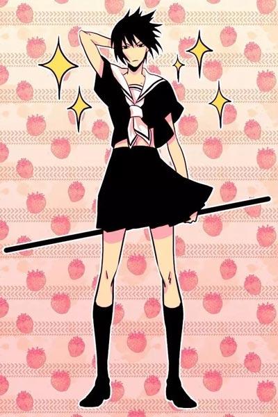 代表月亮消灭你！当火影忍者男性角色恶搞娘化成美少女...(7p）