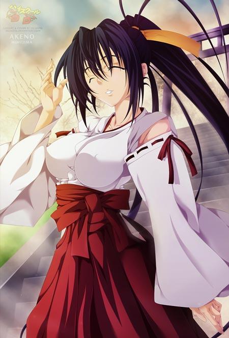 恶魔高中dxd雷之巫女姬岛朱乃手机动漫背景壁纸