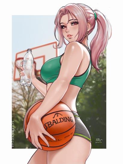 篮球女孩宝贝图片高清