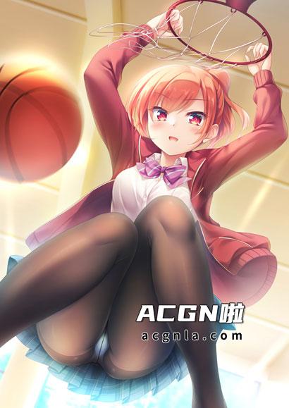 JK动漫女生扣篮图片