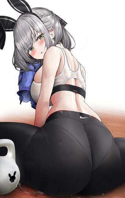 穿运动内衣的动漫美女