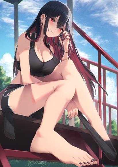 运动胸罩动漫美女高清壁纸