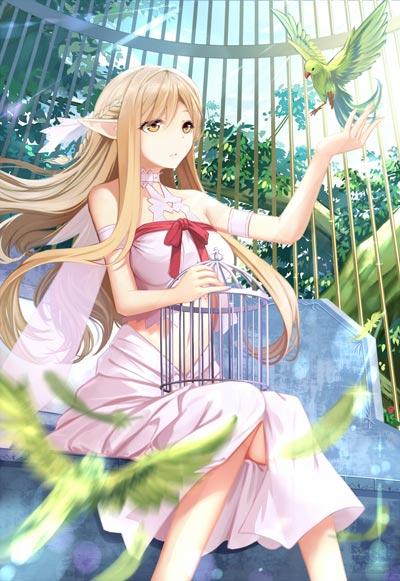 笼中女神亚丝娜图片