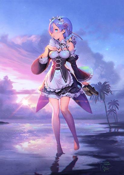 画师マンドリル画的雷姆