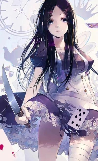 冯宝宝拿菜刀的图片
