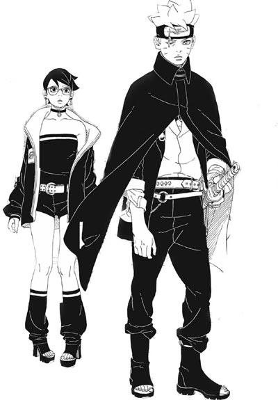 「博人传」漫画第二部博人＆佐良娜新造型曝光