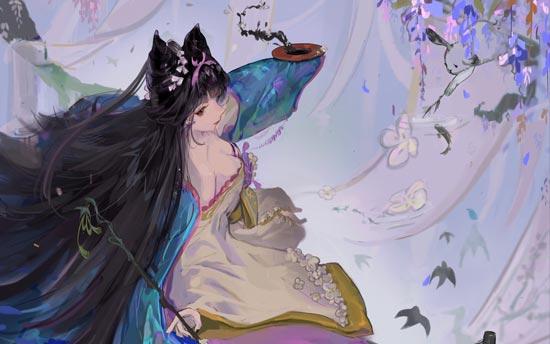 阴阳师花鸟卷传记：从画卷中走出来的美丽少女！