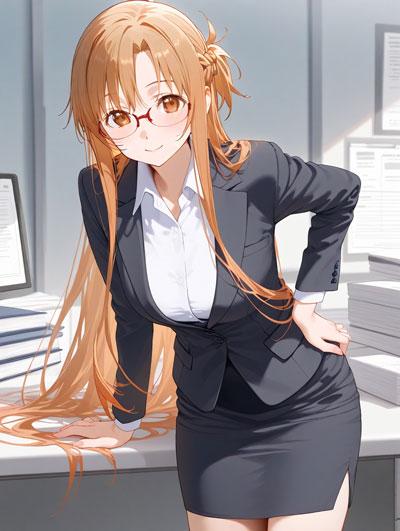 亚丝娜职场OL装