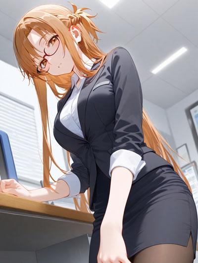 结城明日奈职业装