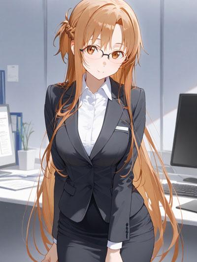 结城明日奈职场OL装2