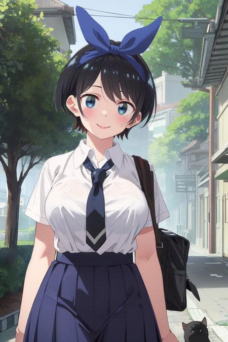 更科瑠夏校服图片