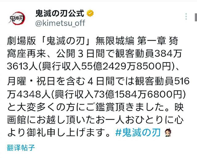 鬼灭之刃无限成篇大卖，已经打破日本影史多项纪录！