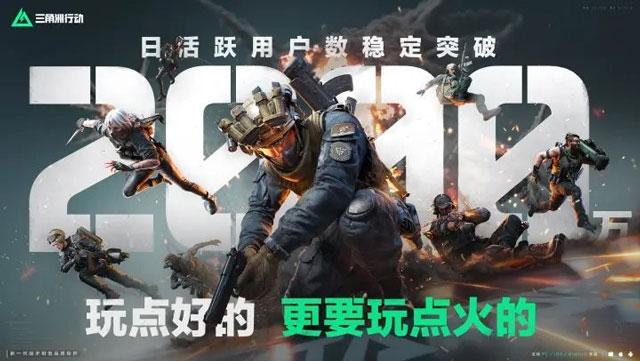 国产FPS游戏《三角洲行动》7月平均日活突破2000万！