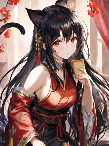 九命猫可爱壁纸图片