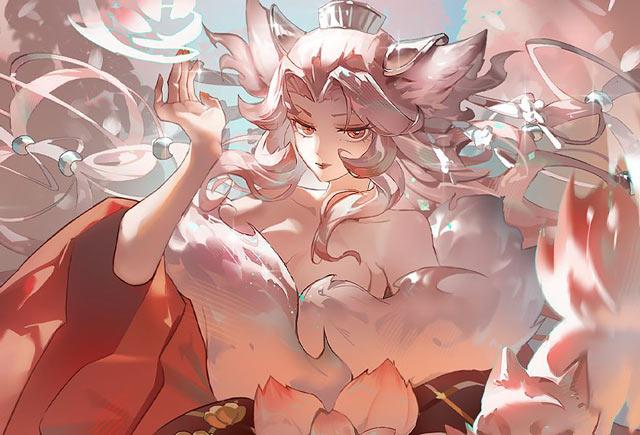 阴阳师妩媚美艳的狐妖三尾狐图片