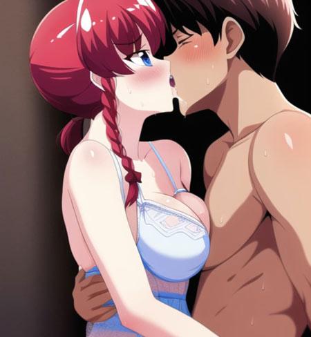 二次元卡通动漫男生女生打扑克牌的情侣头像