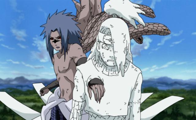 佐助VS迪达拉战