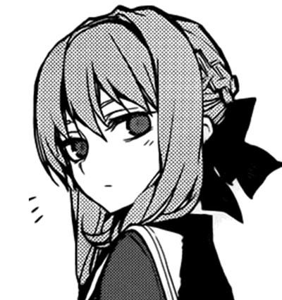 柊筱娅头像图片大全-腹黑动漫女生柊筱娅黑白头像