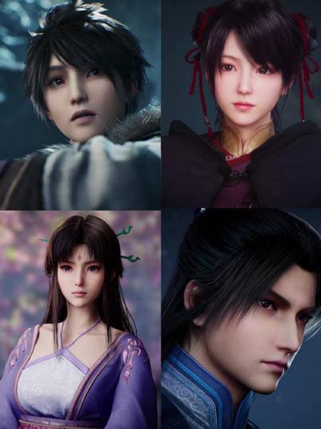 仙剑奇侠传四重制版游戏角色建模