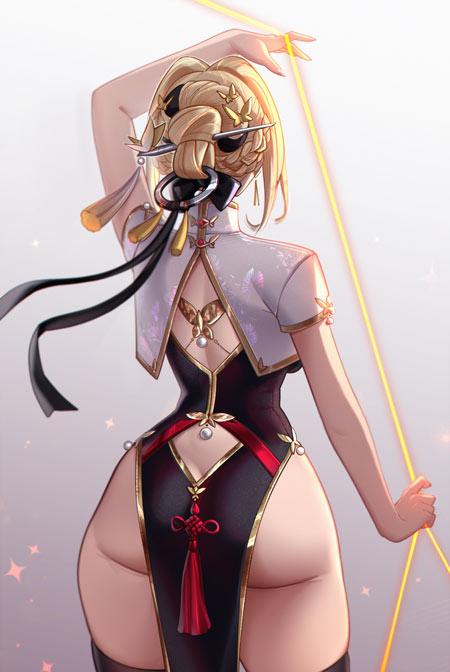 高清旗袍动漫美女壁纸