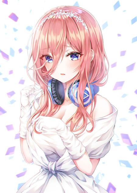 五等分的新娘中野三玖婚纱壁纸