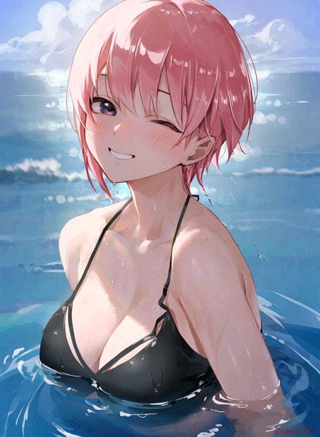 中野一花高清泳装动漫图片