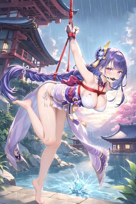 雷电将军被俘虏捂嘴