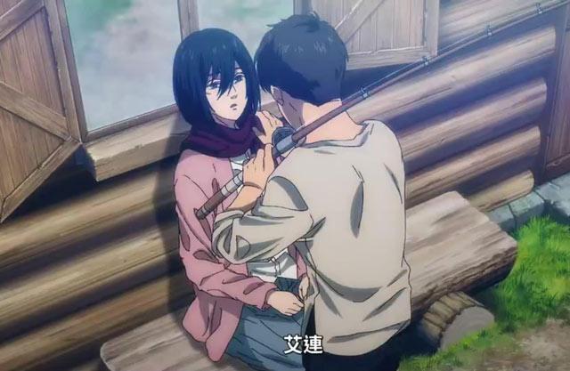 进击的巨人结局中三笠旁边的男人是让，阿尼的身体年龄不会成长！