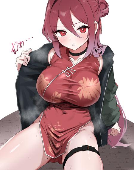 二次元谨慎旗袍图片