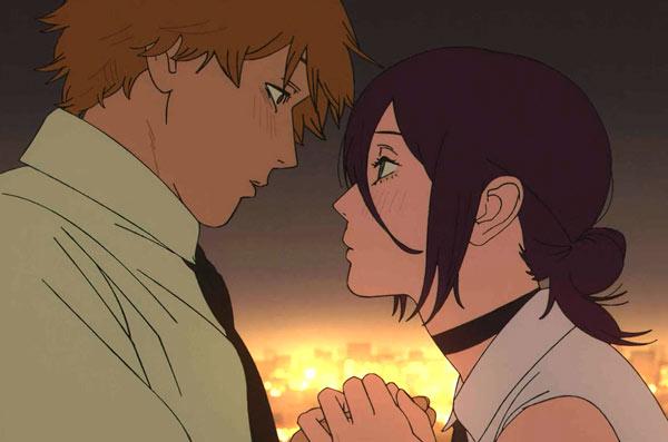 蕾塞和电次情侣动漫图片，蕾塞电次青涩的爱情