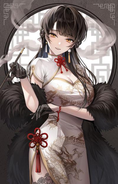 性感妩媚的旗袍娘高清壁纸