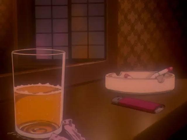 接着镜头就一直映照着香烟等杂物，还可以听到葛城美里发出呻吟声