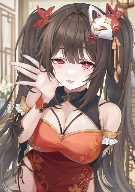 动漫旗袍美女高清壁纸