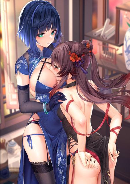 动漫旗袍美女壁纸