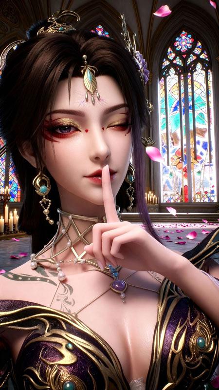 国漫女神百炼成神古佩儿超高清手机壁纸图片下载