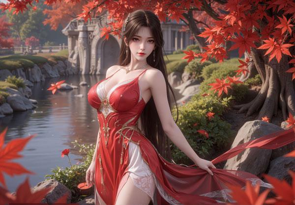 火灵儿赤焰华服高清壁纸