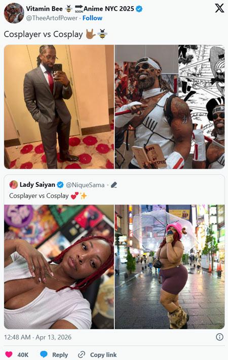 Coser本人 vs Cosplay作品