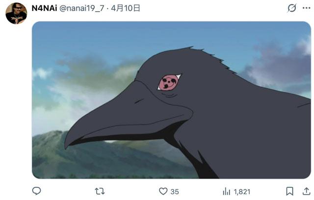 宇智波鼬把别天神藏在这只鸟眼睛里了吧