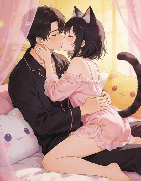 在猫娘闺房拔萝卜