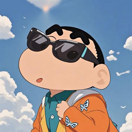 蜡笔小新戴墨镜头像3