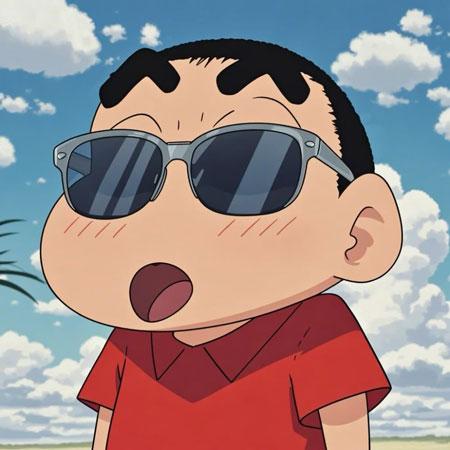 蜡笔小新戴墨镜头像5