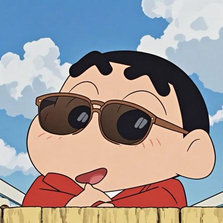 蜡笔小新戴墨镜头像2