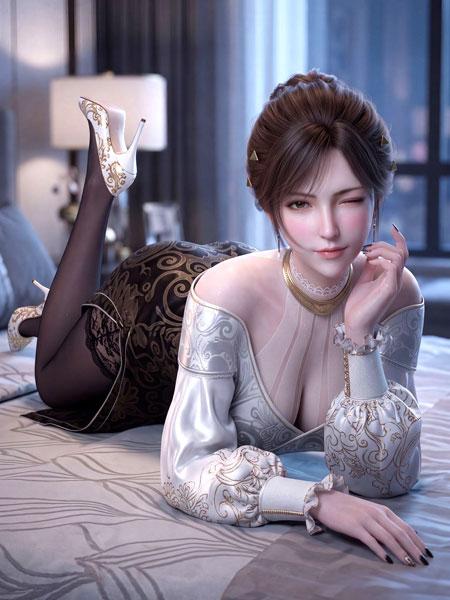 吞噬星空寡王徐欣美图壁纸，黑丝御腿完美人妻感